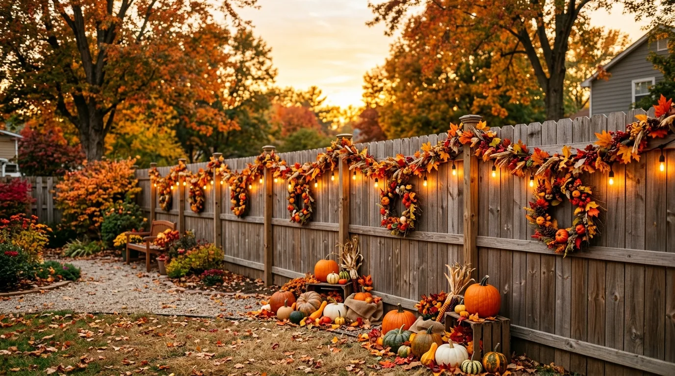 Use neutral fall decor when the setting is already colorful inspiration for an outdoor fall setting.